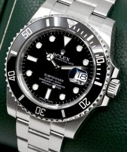 Alternative view of Rolex Submariner Date, Stainless Steel, Black Ceramic Bezel, Black Index Dial, on Stainless Steel Rolex Oyster Bracelet, Ref. 116610LN, Circa: 2017, with Box, Book & Rolex Warranty Card
