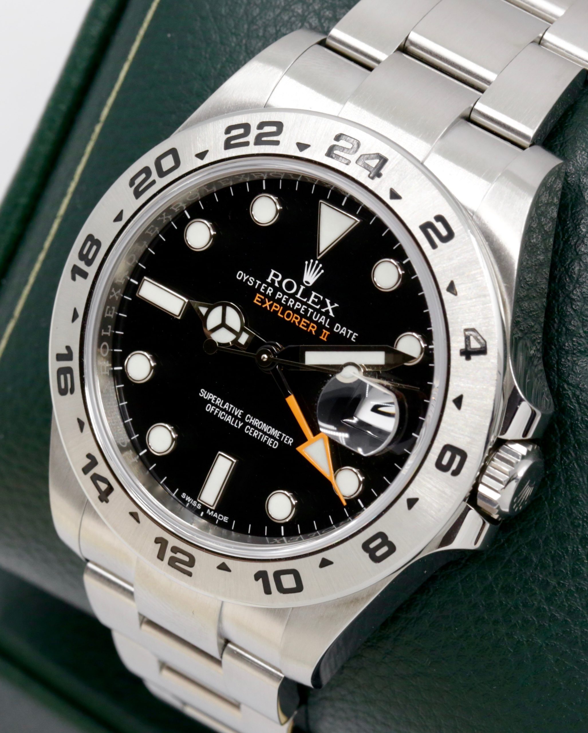 Rolex Explorer II, Stainless Steel, Black Index Dial with Orange GMT-Hand, Stainless Steel Rolex Oyster Bracelet, Ref. 216570, Circa: 2018, with Box, Books & Rolex Warranty Card - Image 4