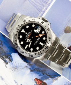 Alternative view of Rolex Explorer II, Stainless Steel, Black Index Dial with Orange GMT-Hand, Stainless Steel Rolex Oyster Bracelet, Ref. 216570, Circa: 2018, with Box, Books & Rolex Warranty Card