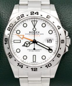 Rolex Explorer II "Polar", Stainless Steel, White Index Dial with Orange GMT-Hand, on Stainless Steel Rolex Oyster Bracelet, Ref. 216570, Circa: 2021, with Box, Books, Swing Tags, Rolex Warranty Card & Balance of 5 Year Rolex Factor Warranty