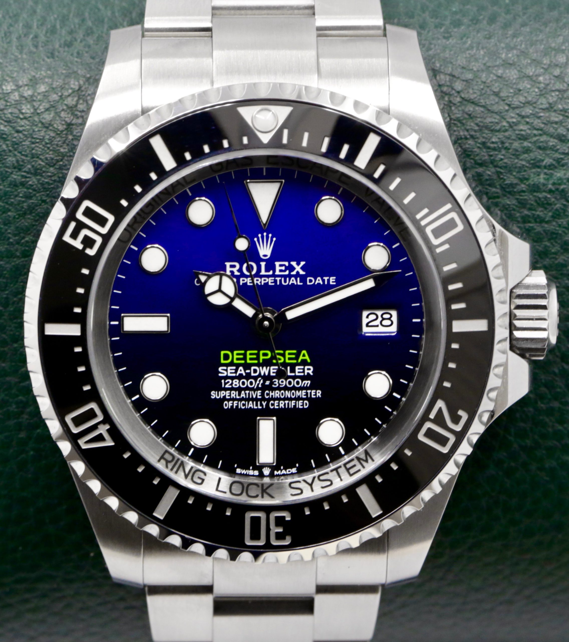 Rolex Oyster Perpetual Deepsea "James Cameron", Stainless Steel, Blue to Black Gradient Dial, Black Ceramic Bezel, on Stainless Steel Rolex Oyster Bracelet, Ref. 136660, Complete with Box, Books, Green & White Swing Tags, Rolex Warranty Card & Balance of 5 Year Rolex Warranty, *UNWORN*