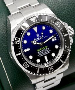 Alternative view of Rolex Oyster Perpetual Deepsea "James Cameron", Stainless Steel, Blue to Black Gradient Dial, Black Ceramic Bezel, on Stainless Steel Rolex Oyster Bracelet, Ref. 136660, Complete with Box, Books, Green & White Swing Tags, Rolex Warranty Card & Balance of 5 Year Rolex Warranty, *UNWORN*