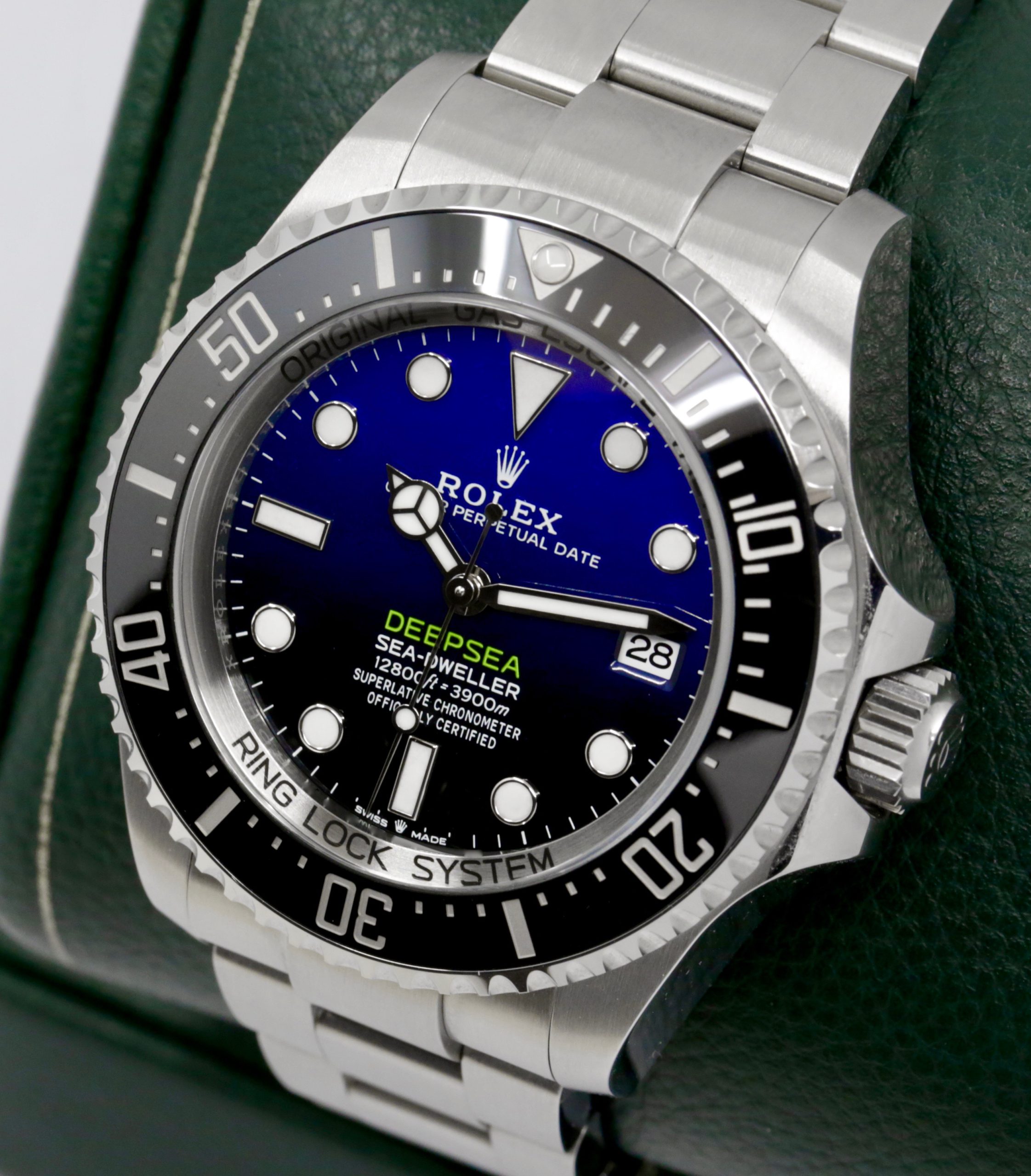 Rolex Oyster Perpetual Deepsea "James Cameron", Stainless Steel, Blue to Black Gradient Dial, Black Ceramic Bezel, on Stainless Steel Rolex Oyster Bracelet, Ref. 136660, Complete with Box, Books, Green & White Swing Tags, Rolex Warranty Card & Balance of 5 Year Rolex Warranty, *UNWORN* - Image 3