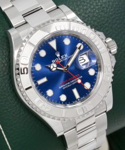 Alternative view of Rolex Yacht-Master 40, Stainless Steel, Blue Index Dial, with Platinum Bezel, on Stainless Steel Rolex Oyster Bracelet, Ref. 126622, Complete with Box, Books, Rolex Warranty Card & Balance of 5 Year Rolex Factory Warranty *UNWORN*