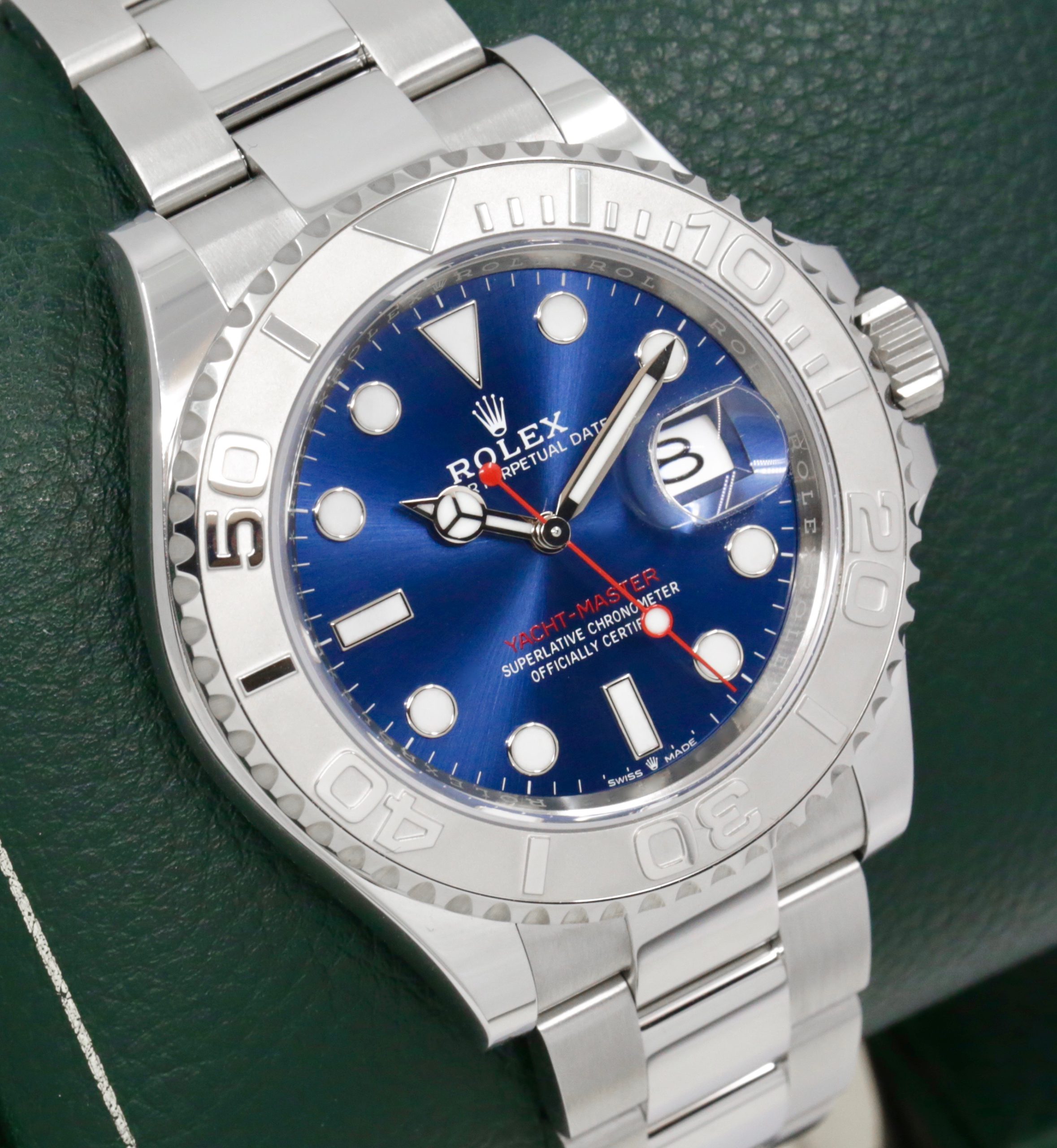 Rolex Yacht-Master 40, Stainless Steel, Blue Index Dial, with Platinum Bezel, on Stainless Steel Rolex Oyster Bracelet, Ref. 126622, Complete with Box, Books, Rolex Warranty Card & Balance of 5 Year Rolex Factory Warranty *UNWORN* - Image 2