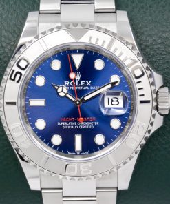 Rolex Yacht-Master 40, Stainless Steel, Blue Index Dial, with Platinum Bezel, on Stainless Steel Rolex Oyster Bracelet, Ref. 126622, Complete with Box, Books, Rolex Warranty Card & Balance of 5 Year Rolex Factory Warranty *UNWORN*