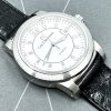 Carl F. Bucherer Patravi AutoDate, Stainless Steel, White Index Dial, on a black leather band, Ref. 10617-08A, be like Mr. Wick!!