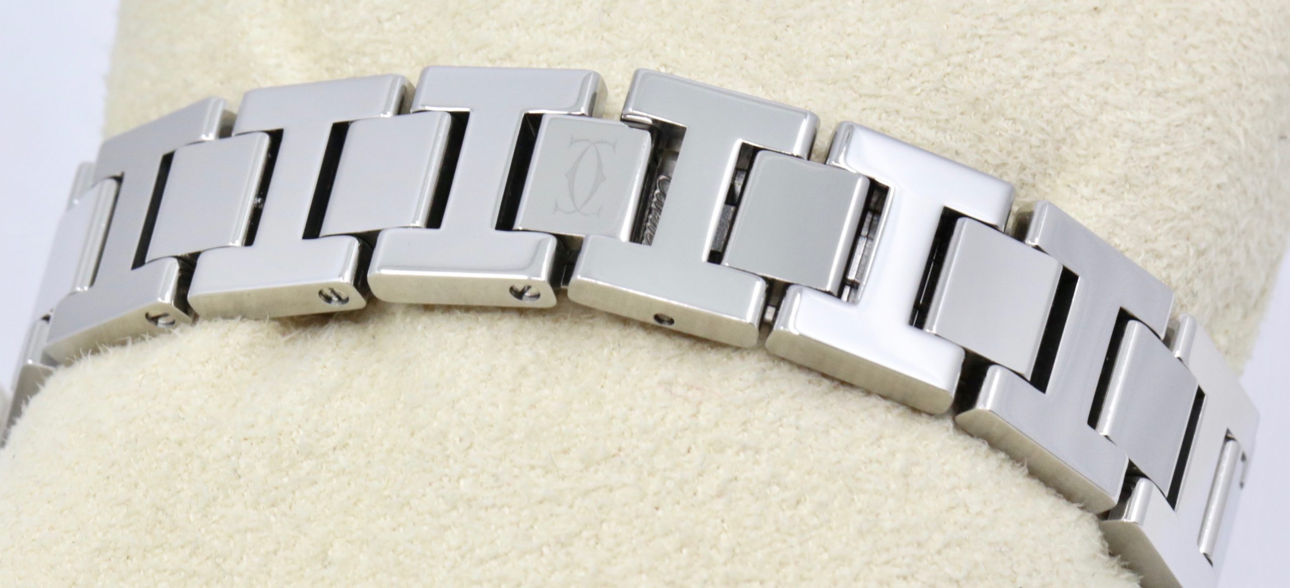 Cartier Miss Pasha, Stainless Steel, Pink Arab Dial, on Stainless Steel Cartier Bracelet, Ref. 2973, Circa: 2010 - Image 5