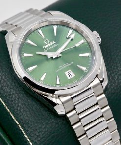 Alternative view of Omega Seamaster Aqua Terra Shades, 38mm, Stainless Steel, Green Index Dial, on Stainless Steel Omega Bracelet, Ref. 220.10.38.20.10.002, Circa: 2023, Complete with Box, Books, Omega Warranty Cards & Balance of 5 Year Omega Factory Warranty