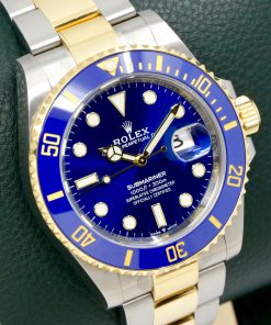 Alternative view of Rolex Submariner Date "Bluesy", 41mm, Stainless Steel & 18ct Yellow Gold, Blue Ceramic Bezel, Blue Index Dial, on Stainless Steel & 18ct Yellow Gold Rolex Oyster Bracelet, Ref. 126613LB, Circa: 2021, with Box, Books, Rolex Warranty Card & Balance of 5 Year Rolex Factory Warranty