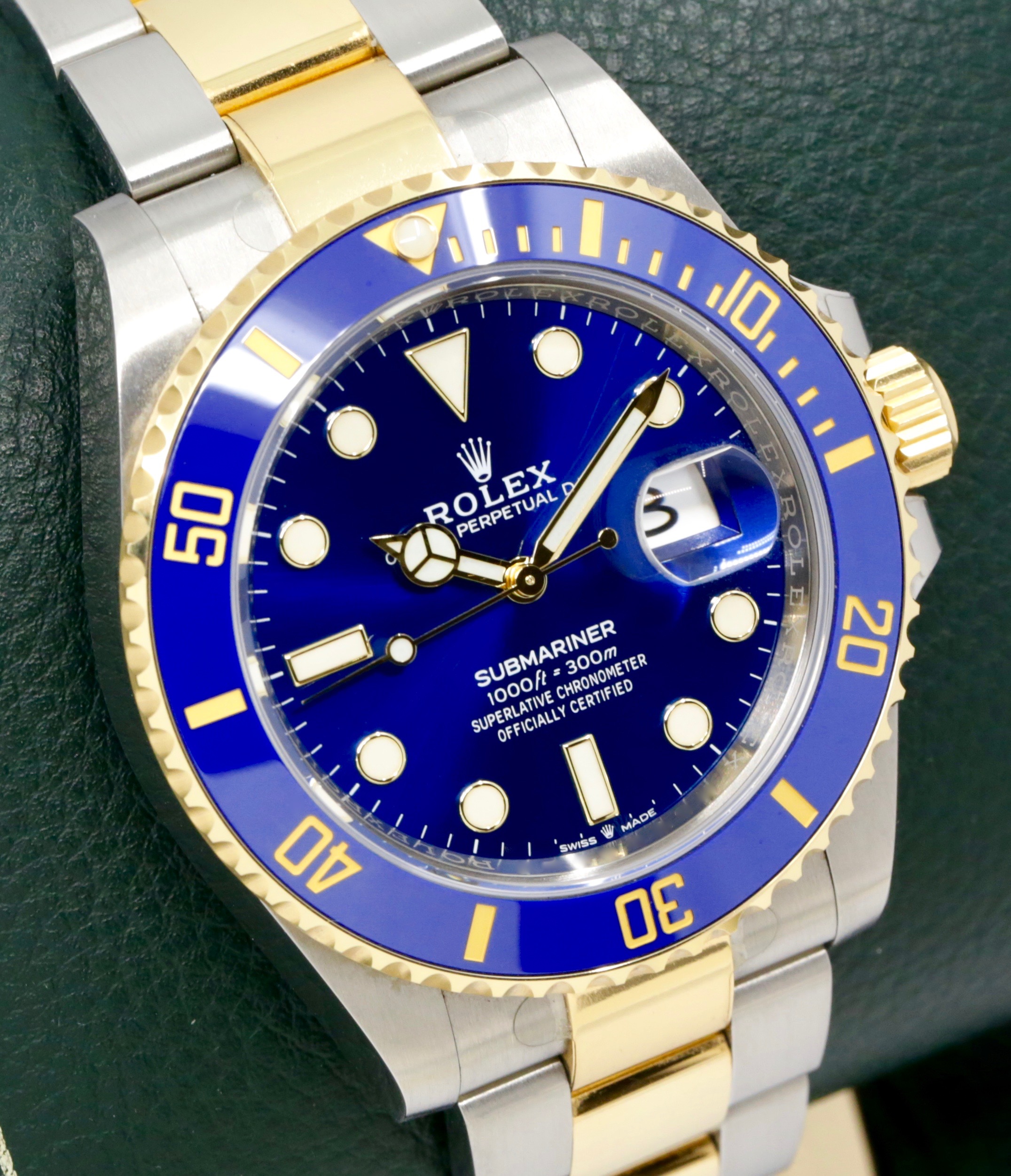 Rolex Submariner Date "Bluesy", 41mm, Stainless Steel & 18ct Yellow Gold, Blue Ceramic Bezel, Blue Index Dial, on Stainless Steel & 18ct Yellow Gold Rolex Oyster Bracelet, Ref. 126613LB, Circa: 2021, with Box, Books, Rolex Warranty Card & Balance of 5 Year Rolex Factory Warranty - Image 2