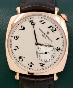 Vacheron Constantin Historiques American 1921, in 18ct Pink Gold, Grained Silver Dial with Breguet Numerals, on Brown Vacheron Constantin Alligator Strap with 18ct Pink Gold Vachron Tang Buckle, Ref. 82035/000R-9359, Circa: 2017, Complete with Box, Books & Vacheron Constantin Warranty Card