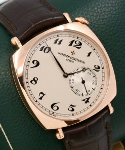 Alternative view of Vacheron Constantin Historiques American 1921, in 18ct Pink Gold, Grained Silver Dial with Breguet Numerals, on Brown Vacheron Constantin Alligator Strap with 18ct Pink Gold Vachron Tang Buckle, Ref. 82035/000R-9359, Circa: 2017, Complete with Box, Books & Vacheron Constantin Warranty Card