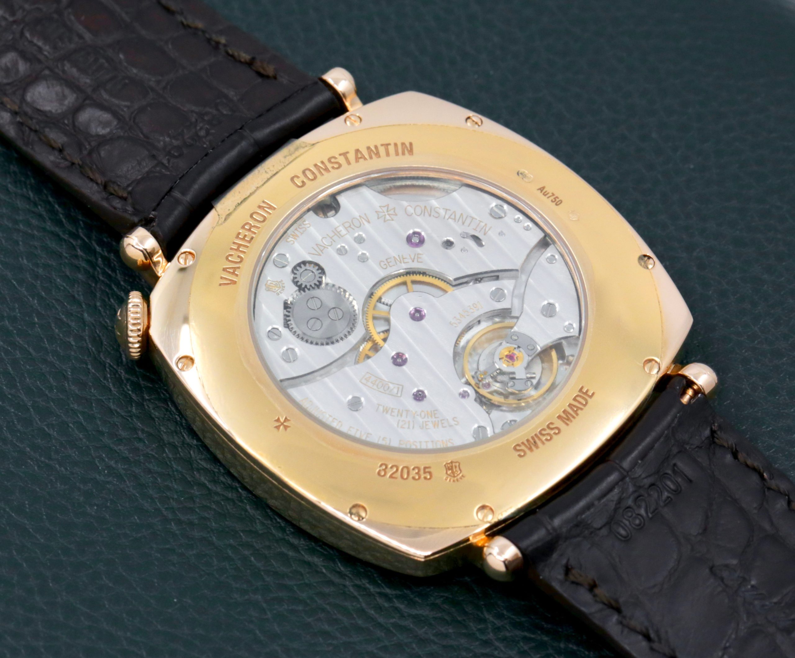 Vacheron Constantin Historiques American 1921, in 18ct Pink Gold, Grained Silver Dial with Breguet Numerals, on Brown Vacheron Constantin Alligator Strap with 18ct Pink Gold Vachron Tang Buckle, Ref. 82035/000R-9359, Circa: 2017, Complete with Box, Books & Vacheron Constantin Warranty Card - Image 5