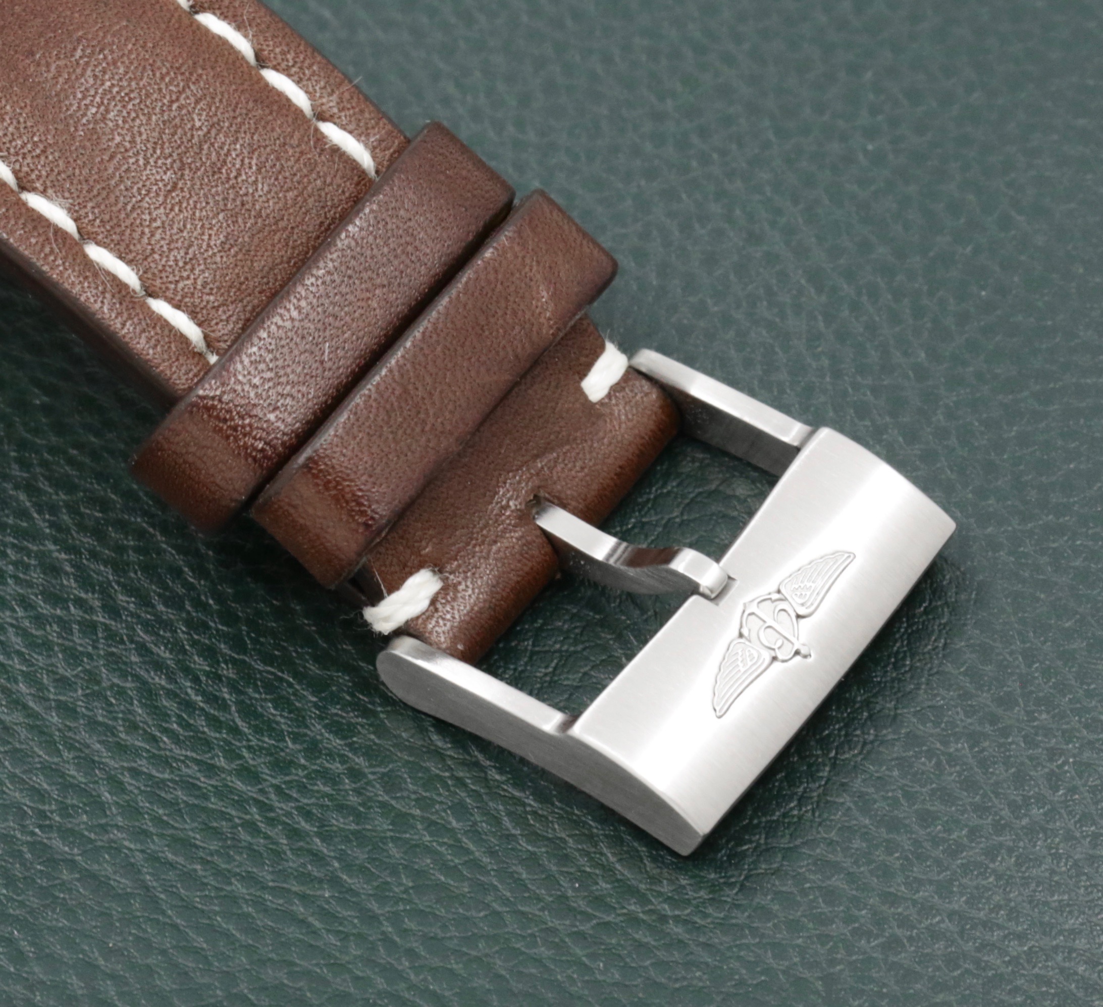 Breitling Avenger Automatic 43, Stainless Steel, Blue Index Dial, on Brown Breitling Leather Strap with Stainless Steel Breitling Tang Buckle, Ref. A17318, with Box, Books, & Breitling Warranty Card - Image 6