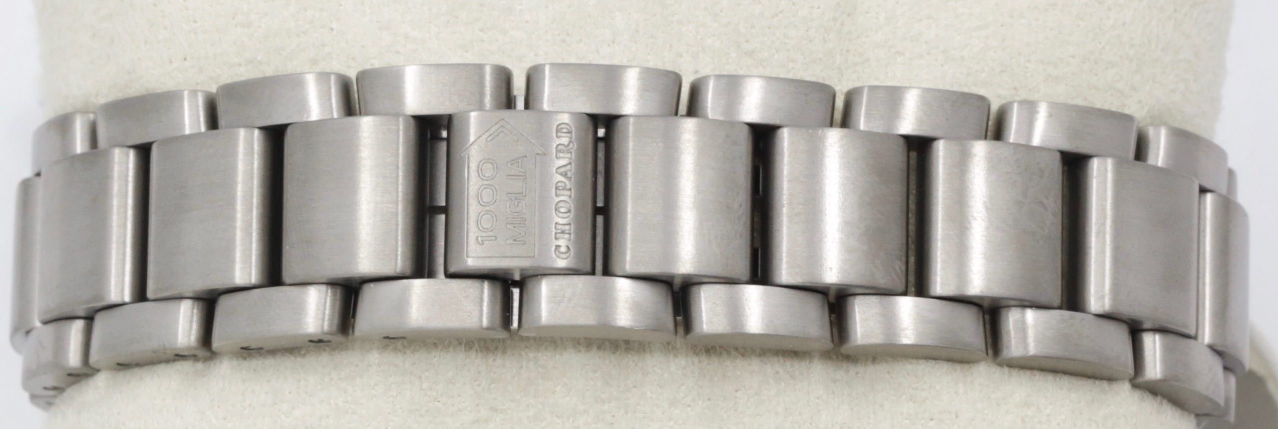 Chopard Mille Miglia Chronograph in Titanium on Titanium Bracelet, Black Arab Dial, Ref 8915, Circa: 2004, With Box books & Warranty Paper - ON SALE $3,300 - Image 7
