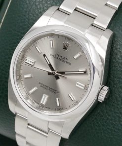 Alternative view of Rolex Oyster Perpetual 36 in Stainless Steel, Rhodium Index Dial, Rolex Oystersteel Bracelet. Ref. 116000 Circa 2017 with Box, Book & Rolex Warranty Card