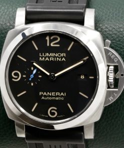 Panerai Luminor Marina 1950, Automatic with Date in stainless steel on a Panerai Rubber strap Ref: PAM01312 Box, books and Panerai Warranty book. Ca 2017. -  $5,900
