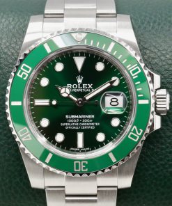 Alternative view of Rolex Submariner Date "HULK", in Stainless Steel, with Green Ceramic Bezel, Green Index Dial, on Stainless Steel Rolex Oyster Bracelet, Ref. 116610LV, Circa: 2019, Complete with Box, Books, Swing Tags & Rolex Warranty Card. - $29,700