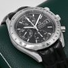 Omega Speedmaster Automatic with Date, Stainless Steel, Black Index & Black Sub Dials, on Black Omega Alligator Leather Strap with Stainless Steel Omega Deployant, Ref. 38135000, Circa: 1999, with Omega Booklets & Omega Warranty Card - $2,800