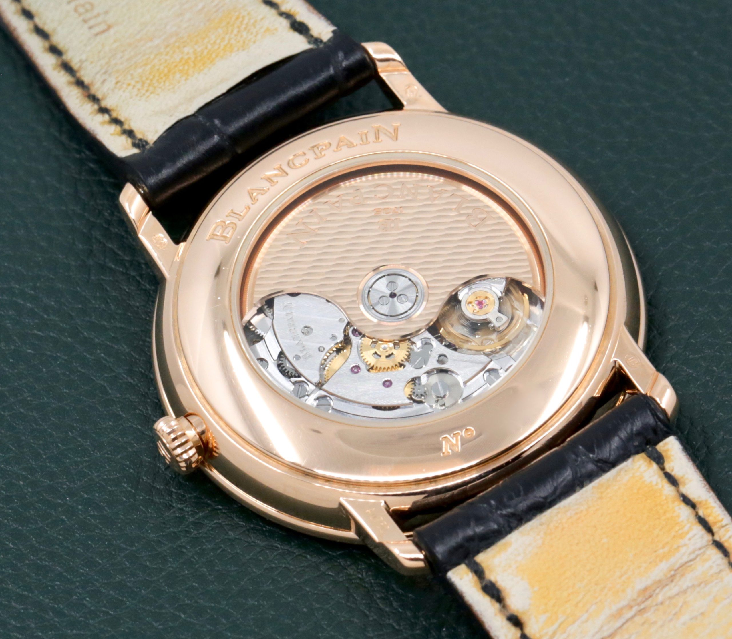 Blancpain Villeret Ultraplate, in 18ct Rose Gold, Black Roman Dial, Black Blancpain Alligator Strap with 18ct Rose Gold Deployant, Ref. 6651 3630 55B, Circa: 2021, Complete with Box, Books & Blancpain Warranty Card - ON SALE!!! $9,900 - Image 5