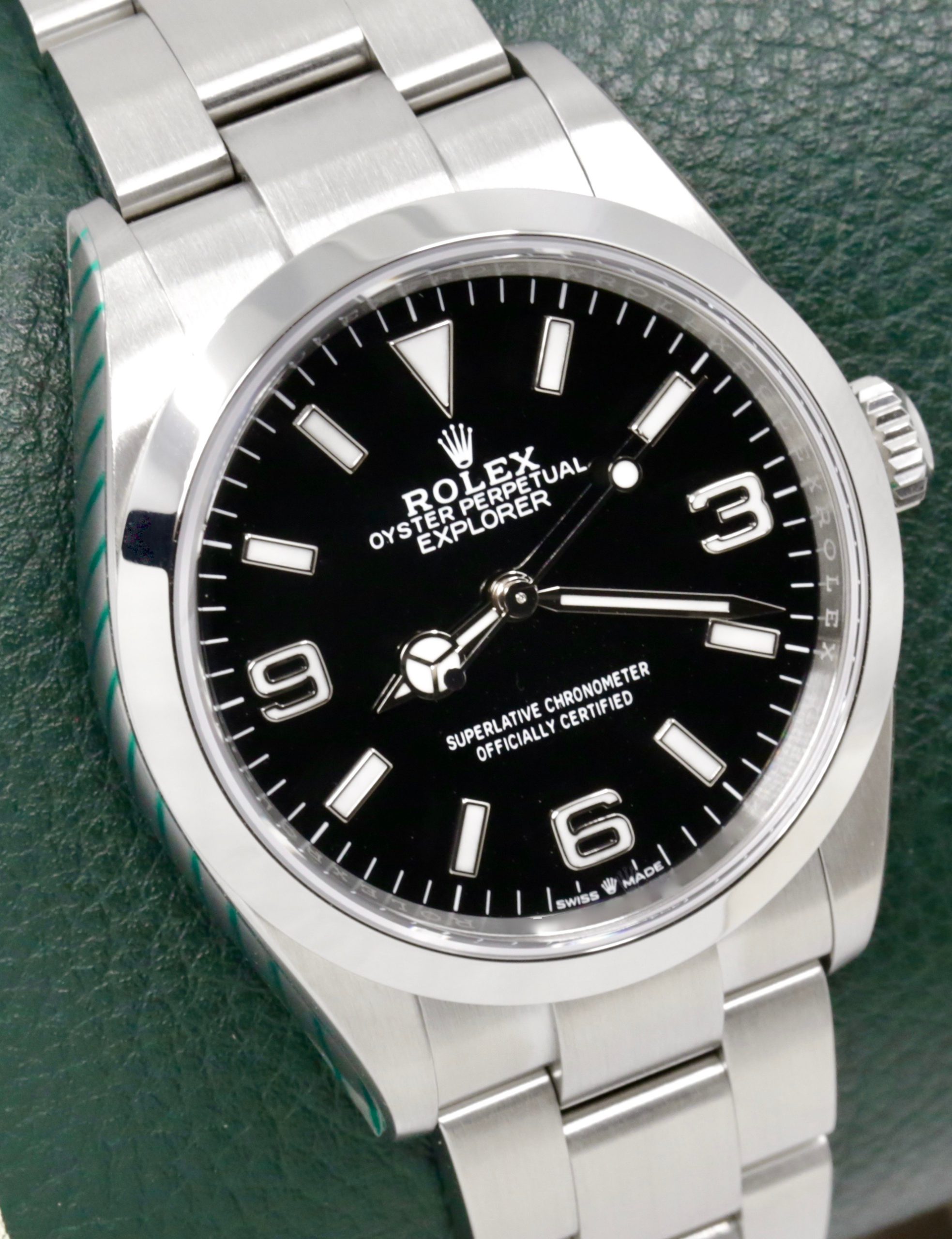 Rolex Explorer I, 36mm, in Oystersteel, Black 3, 6, 9 Dial, on Rolex Oystersteel Bracelet, Ref. 124270, Circa: 2024, Complete with Box, Books, Rolex Warranty Card & Balance of 5 Year Rolex Factory Warranty, - $12,250 - Image 3