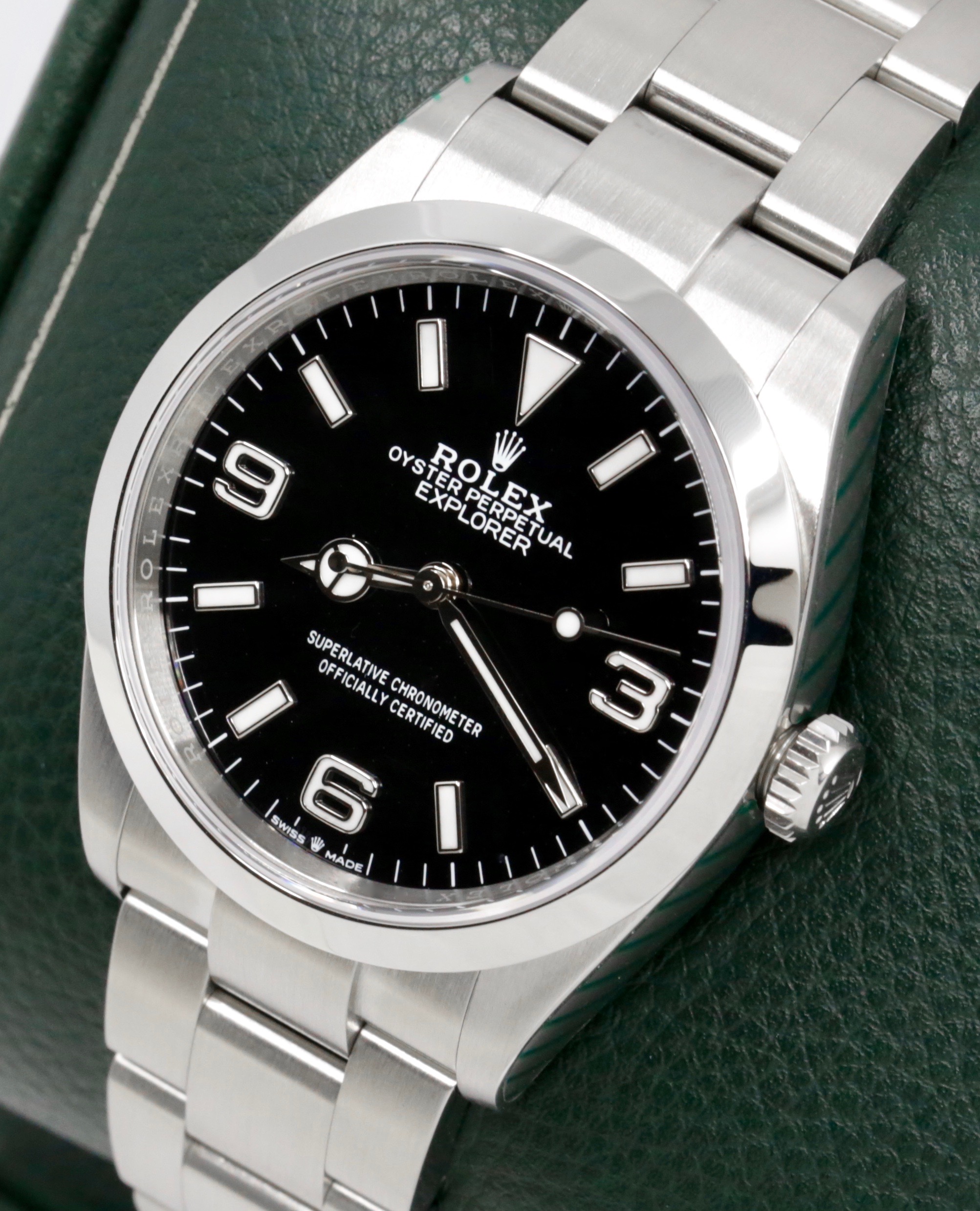 Rolex Explorer I, 36mm, in Oystersteel, Black 3, 6, 9 Dial, on Rolex Oystersteel Bracelet, Ref. 124270, Circa: 2024, Complete with Box, Books, Rolex Warranty Card & Balance of 5 Year Rolex Factory Warranty, - $12,250 - Image 2