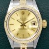 Rolex Lady-Datejust 26, in Stainless Steel & 18ct Yellow Gold, Fluted Bezel, Champagne Index Dial, on Stainless Steel & 18ct Yellow Gold Rolex Jubilee Bracelet, Ref. 69173, Circa: 1991