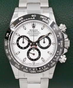 Rolex Cosmograph Daytona, Stainless Steel, Black Ceramic Bezel, White Index Dial, on a Rolex Oystersteel Bracelet, Ref: 116500LN, Circa: 2022, Complete with Box, Book, Green & White Tags, Rolex Warranty Card, & Balance of 5 Year Rolex Factory Warranty - UNWORN!!