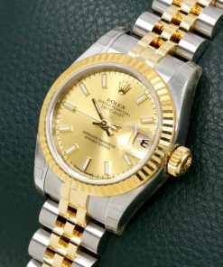 Alternative view of Rolex Lady Datejust 26, Stainless Steel & 18ct Yellow Gold, Champagne index Dial, on Steel & 18ct Yellow Gold Jubilee Bracelet, Ref.179173, Circa 2016, with Box, Book and Rolex Warranty Card