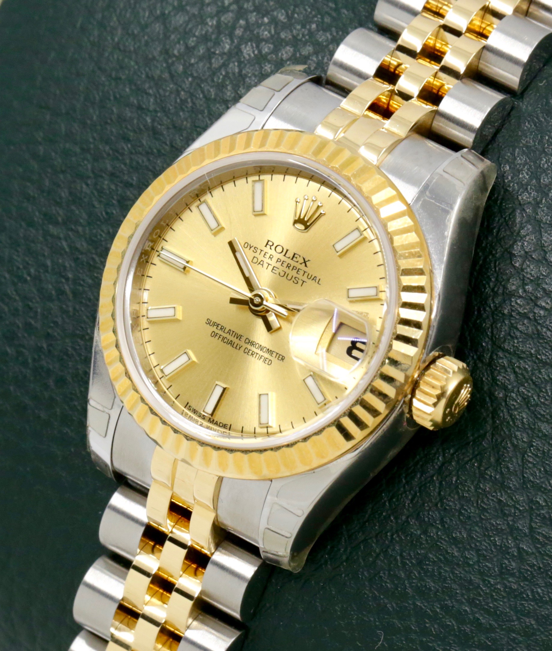 Rolex Lady Datejust 26, Stainless Steel & 18ct Yellow Gold, Champagne index Dial, on Steel & 18ct Yellow Gold Jubilee Bracelet, Ref.179173, Circa 2016, with Box, Book and Rolex Warranty Card - Image 2
