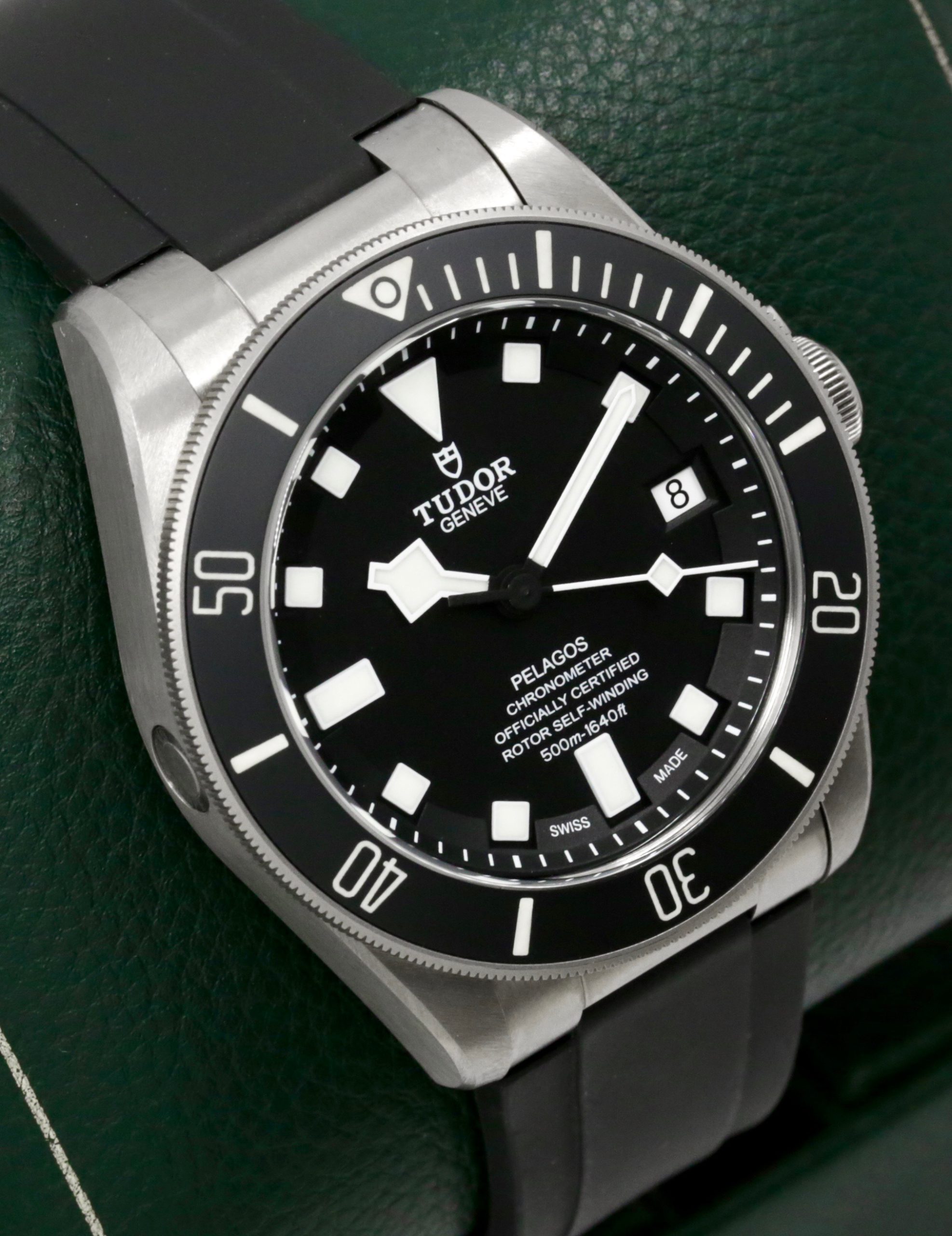 Tudor Pelagos 42, in Titanium, Black Index Dial, on Tudor Rubber Strap with Titanium Tudor Tang Buckle, Ref. 25600TN, Circa: 2022, with Box, Books, Tudor Warranty Card, Titanium Tudor Bracelet, & Balance of 5 Year Tudor Factory Warranty $5200 - Image 3
