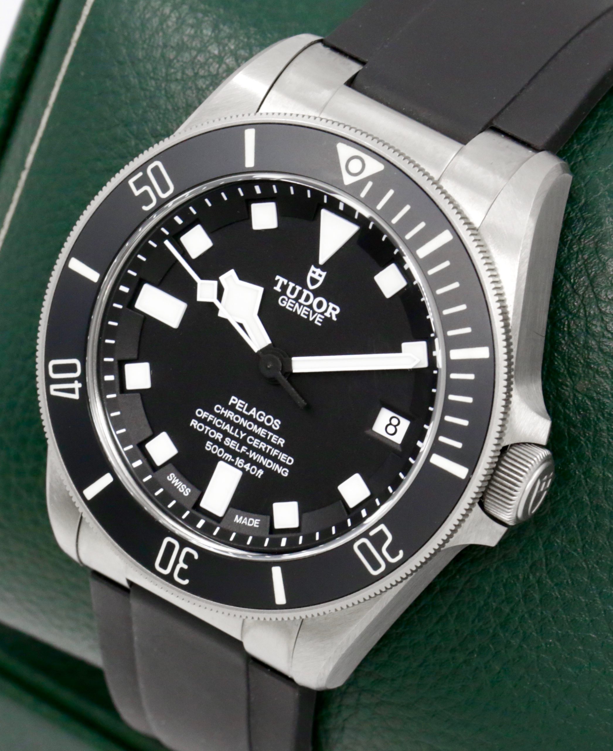 Tudor Pelagos 42, in Titanium, Black Index Dial, on Tudor Rubber Strap with Titanium Tudor Tang Buckle, Ref. 25600TN, Circa: 2022, with Box, Books, Tudor Warranty Card, Titanium Tudor Bracelet, & Balance of 5 Year Tudor Factory Warranty $5200 - Image 2