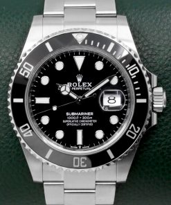 Rolex Submariner Date, Stainless Steel, Black Ceramic Bezel, Black Index Dial, on Stainless Steel Rolex Oyster Bracelet, Ref. 126610LN, Circa: 2021, Complete with Box, Books, Swing Tags, Rolex Warranty Card & Balance of 5 Year Rolex Factory Warranty