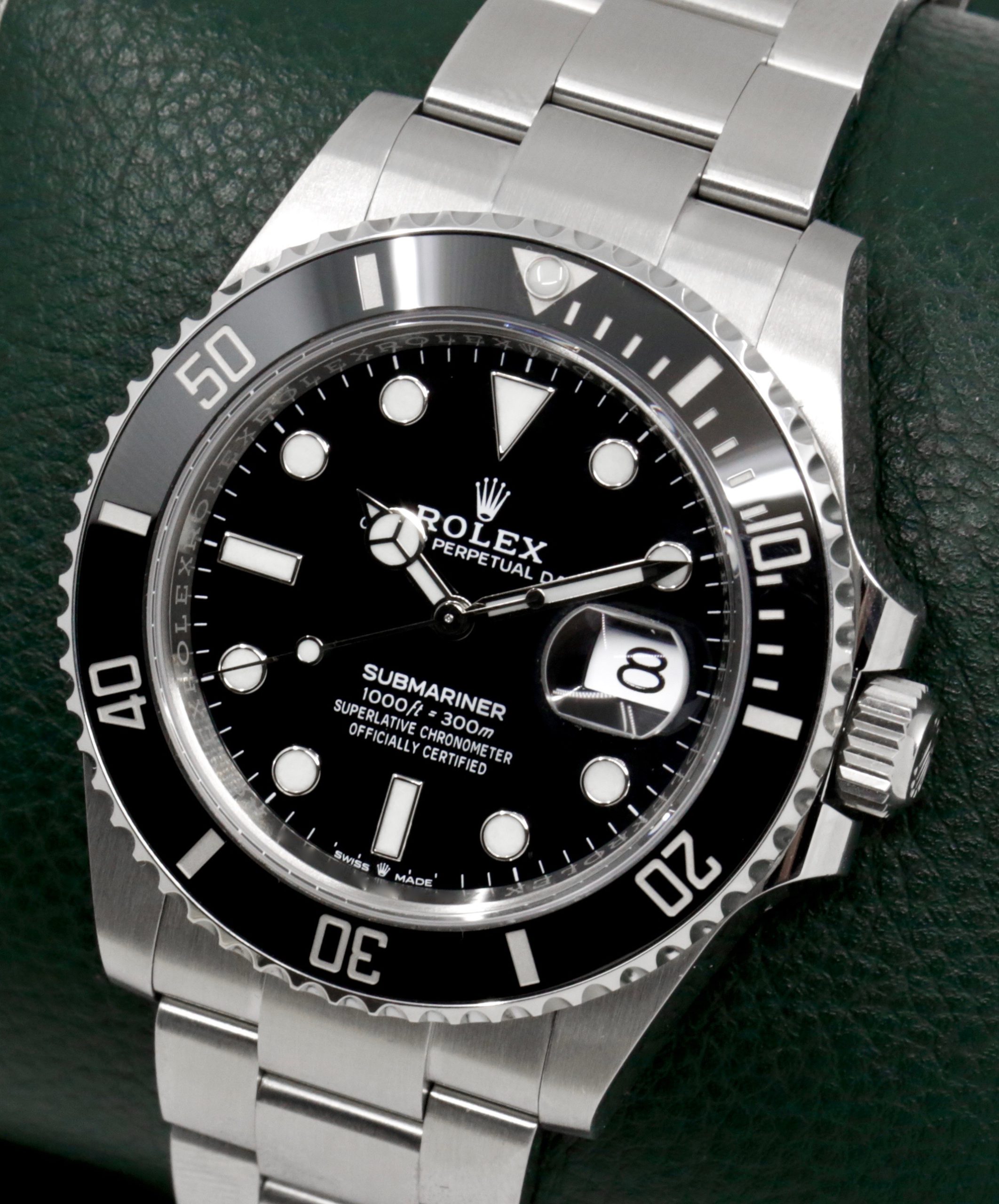 Rolex Submariner Date, Stainless Steel, Black Ceramic Bezel, Black Index Dial, on Stainless Steel Rolex Oyster Bracelet, Ref. 126610LN, Circa: 2021, Complete with Box, Books, Swing Tags, Rolex Warranty Card & Balance of 5 Year Rolex Factory Warranty - Image 3