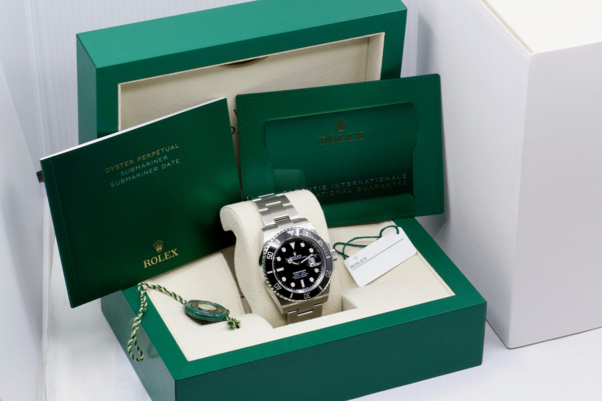 Rolex Submariner Date, Stainless Steel, Black Ceramic Bezel, Black Index Dial, on Stainless Steel Rolex Oyster Bracelet, Ref. 126610LN, Circa: 2021, Complete with Box, Books, Swing Tags, Rolex Warranty Card & Balance of 5 Year Rolex Factory Warranty - Image 7