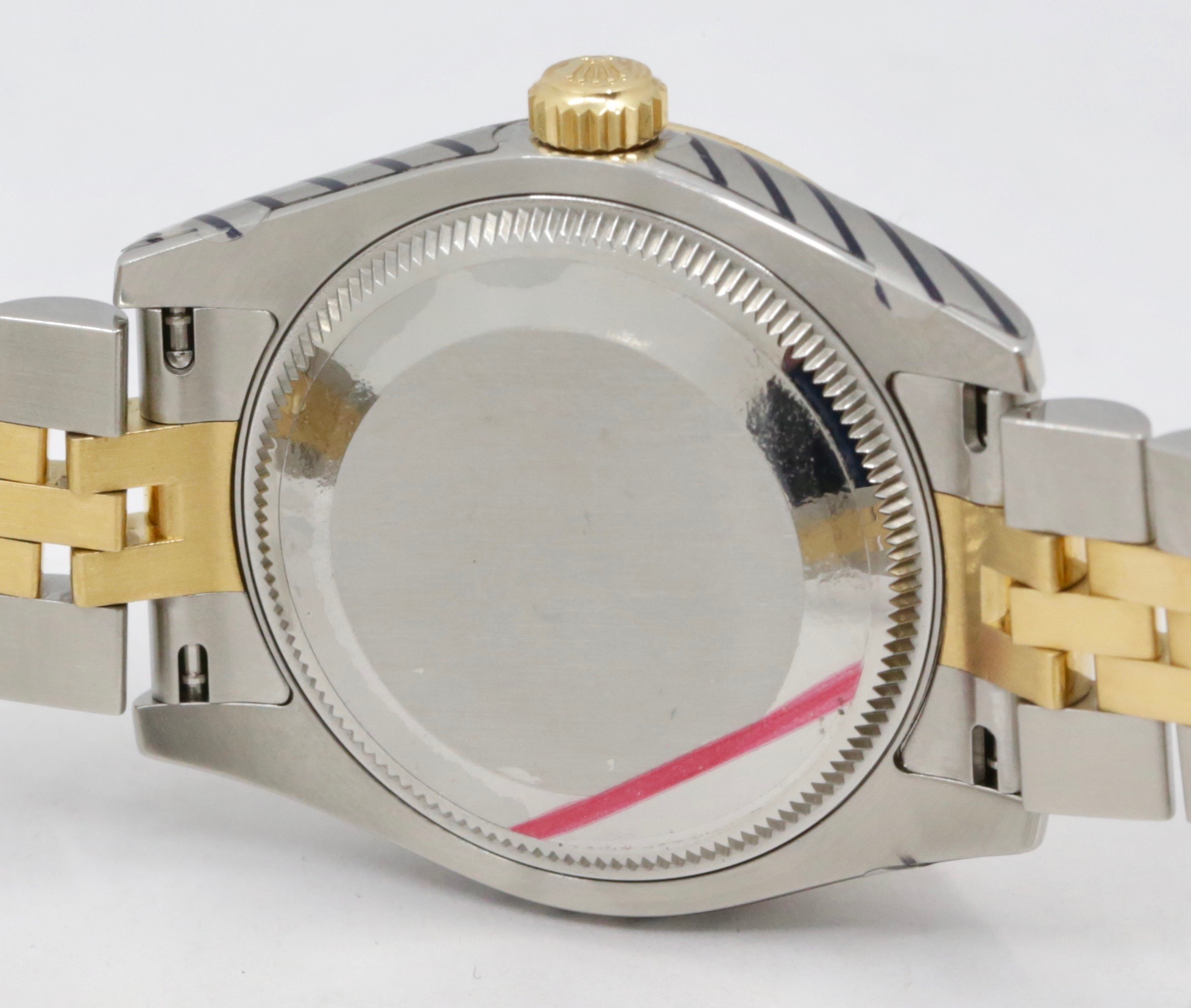 Rolex Oyster Perpetual Datejust 31, Stainless Steel & 18ct Yellow Gold, Fluted Bezel, Champagne Index Dial, on Stainless Steel & 18ct Yellow Gold Rolex Jubilee Bracelet, Ref. 178273, Circa: 2011, with Box, Books, Rolex Warranty Card, Rolex Service Card & Balance of 2 Year Rolex Service Warranty - Image 6