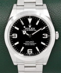 Rolex Explorer I, Stainless Steel, Black 3,6,9 Dial, on Stainless Steel Rolex Oyster Bracelet, Ref. 214270, Circa: 2020, Complete with Box, Books, Swing Tags, Rolex Warranty Card & Balance of 5 Year Rolex Warranty