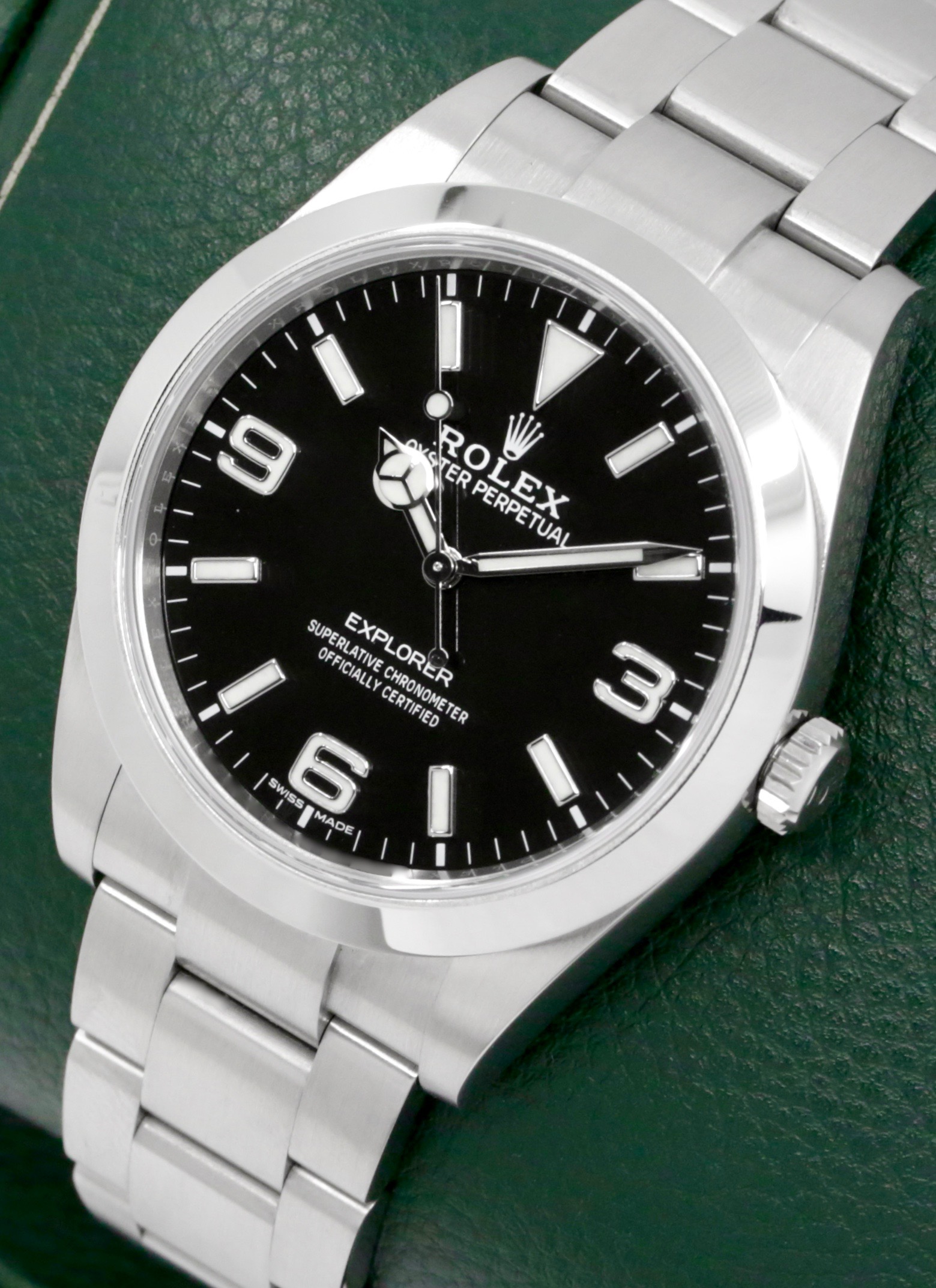 Rolex Explorer I, Stainless Steel, Black 3,6,9 Dial, on Stainless Steel Rolex Oyster Bracelet, Ref. 214270, Circa: 2020, Complete with Box, Books, Swing Tags, Rolex Warranty Card & Balance of 5 Year Rolex Warranty - Image 3