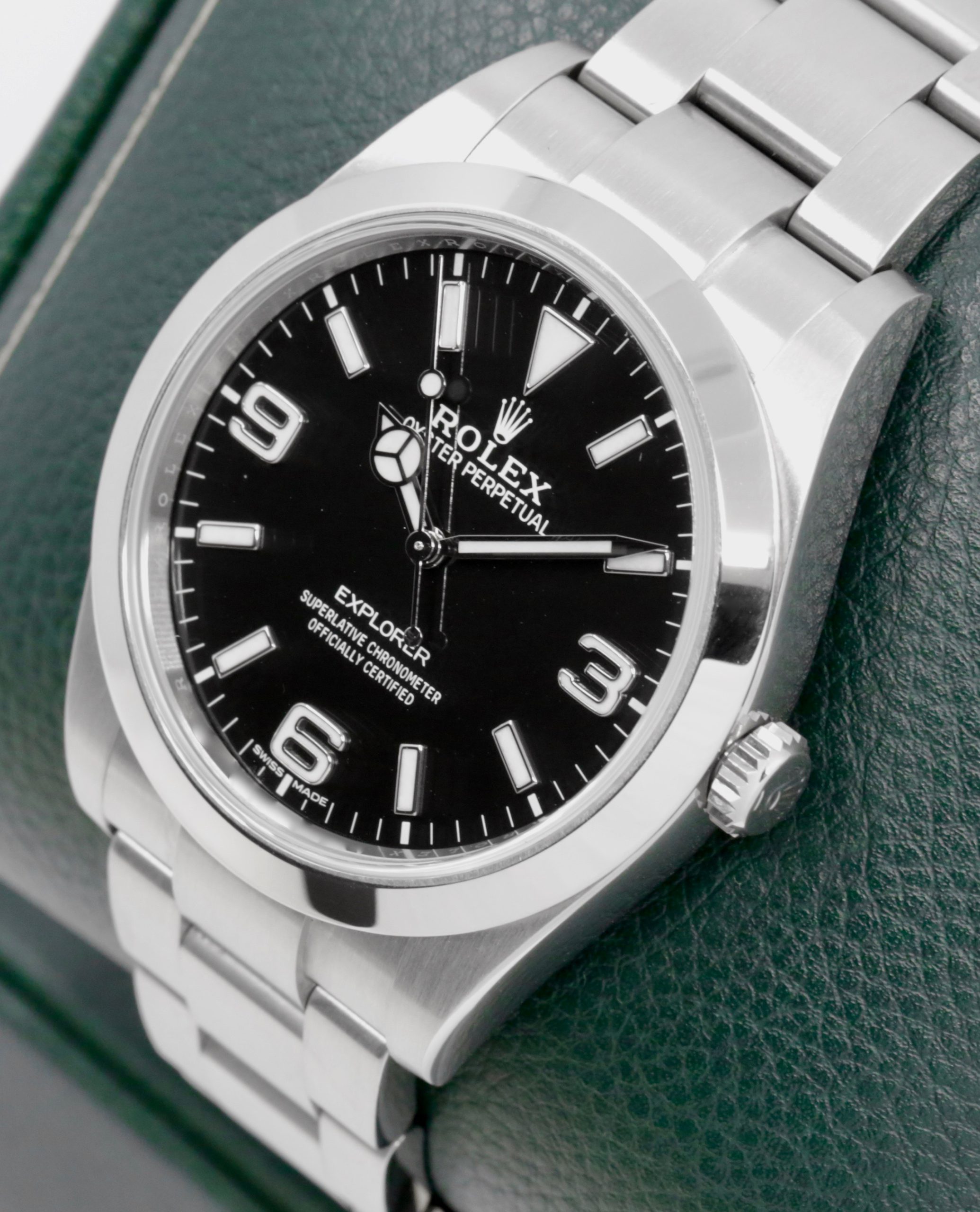 Rolex Explorer I, Stainless Steel, Black 3,6,9 Dial, on Stainless Steel Rolex Oyster Bracelet, Ref. 214270, Circa: 2020, Complete with Box, Books, Swing Tags, Rolex Warranty Card & Balance of 5 Year Rolex Warranty - Image 4