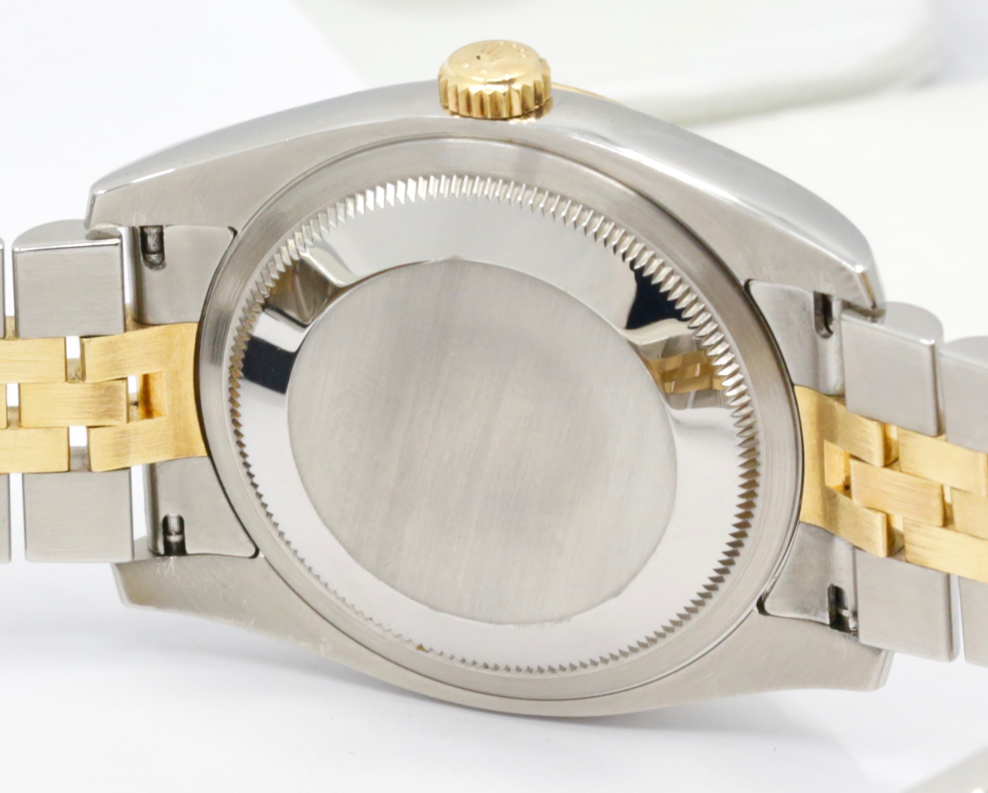 Rolex Datejust 36, Stainless Steel & 18ct Yellow Gold, Factory Set Diamond "Jubilee" Dial, on Stainless Steel & 18ct Yellow Gold Rolex Jubilee Bracelet with Hidden Clasp, Ref. 116233, Circa: 2015, with Box & Book - Image 5