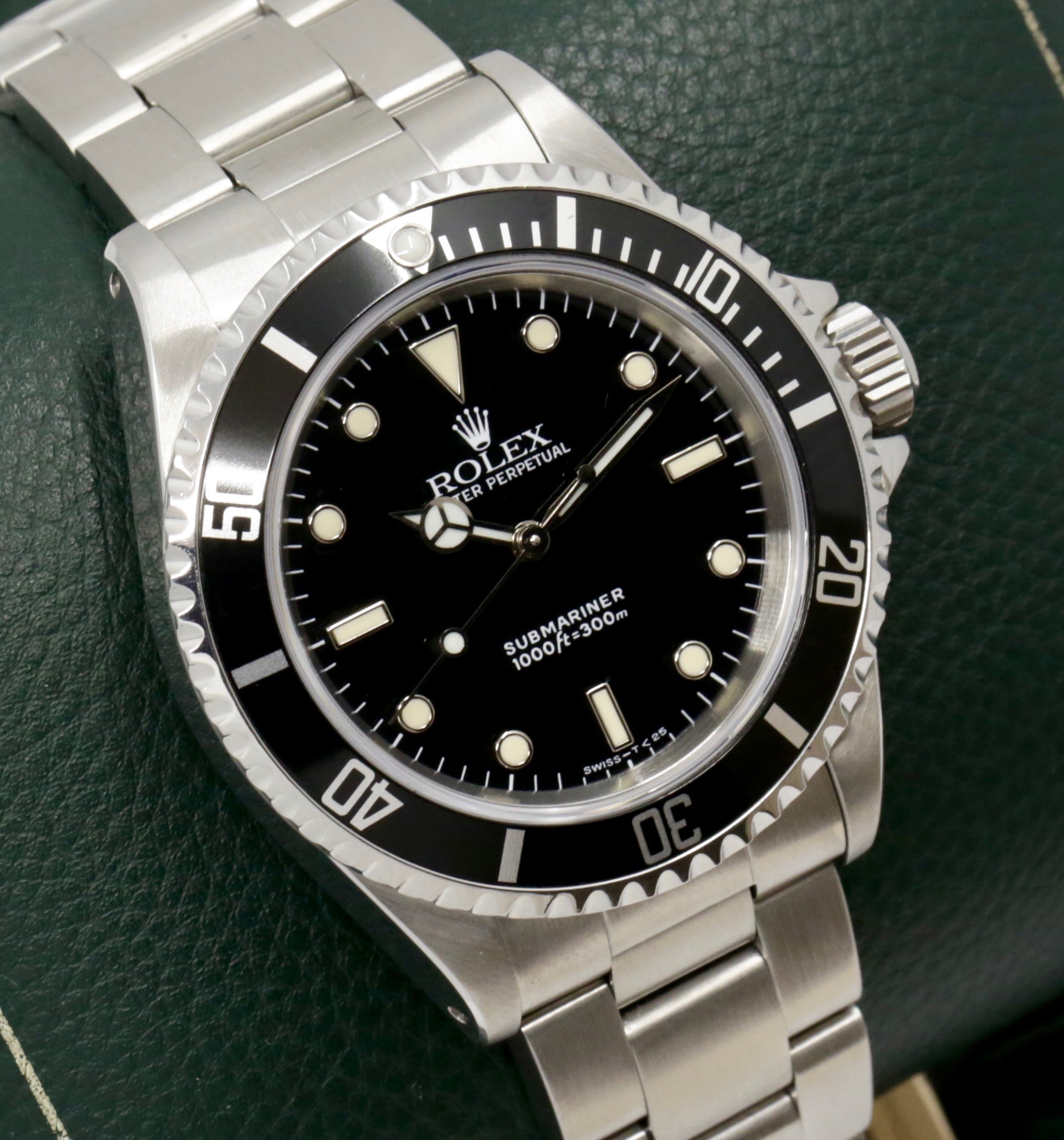 Rolex Submariner Non-Date in Stainless Steel, Black Index Dial, on Stainless Steel Rolex Oyster Bracelet, Ref. 14060, Circa: 1993, with Box, Books, Swing Tag, & Rolex Warranty Certificate - Image 3