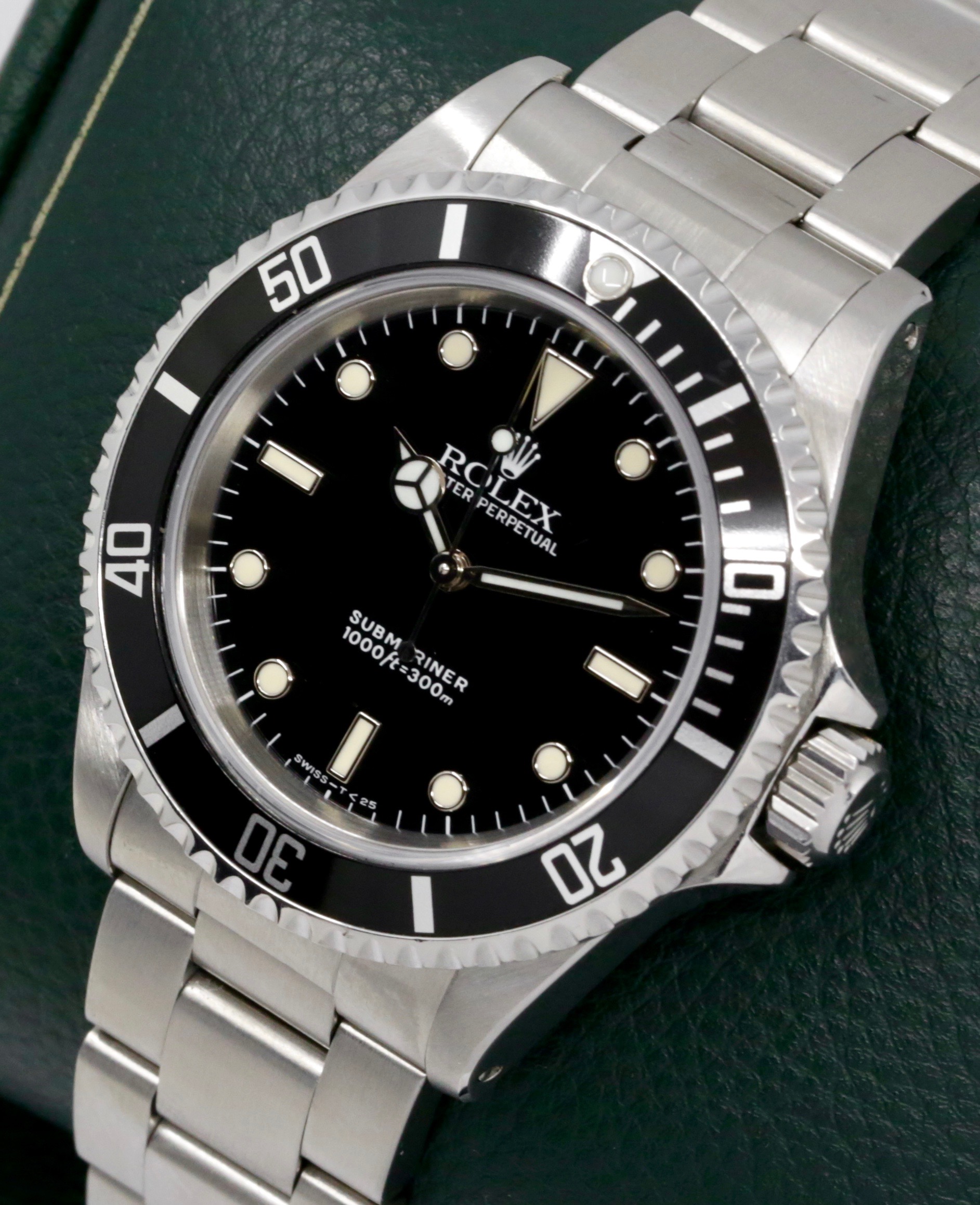 Rolex Submariner Non-Date in Stainless Steel, Black Index Dial, on Stainless Steel Rolex Oyster Bracelet, Ref. 14060, Circa: 1993, with Box, Books, Swing Tag, & Rolex Warranty Certificate - Image 2