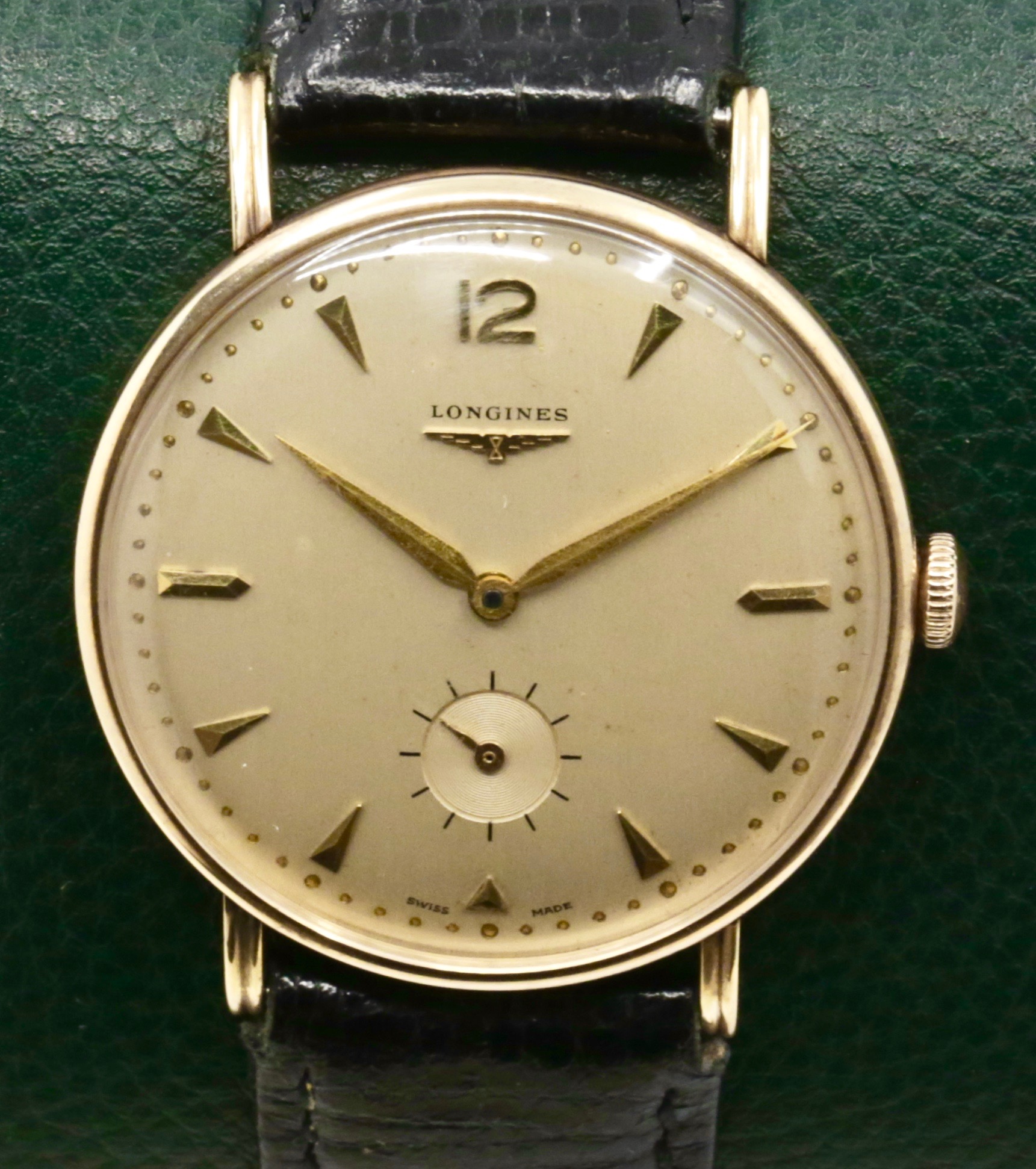 Longines gents 0.375ct rose gold, manual winding calibre 27M with 17 jewels, just traded !!! as traded $600.00 + GST. - Image 3