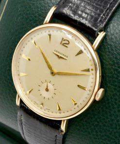 Alternative view of Longines gents 0.375ct rose gold, manual winding calibre 27M with 17 jewels, just traded !!! as traded $600.00 + GST.