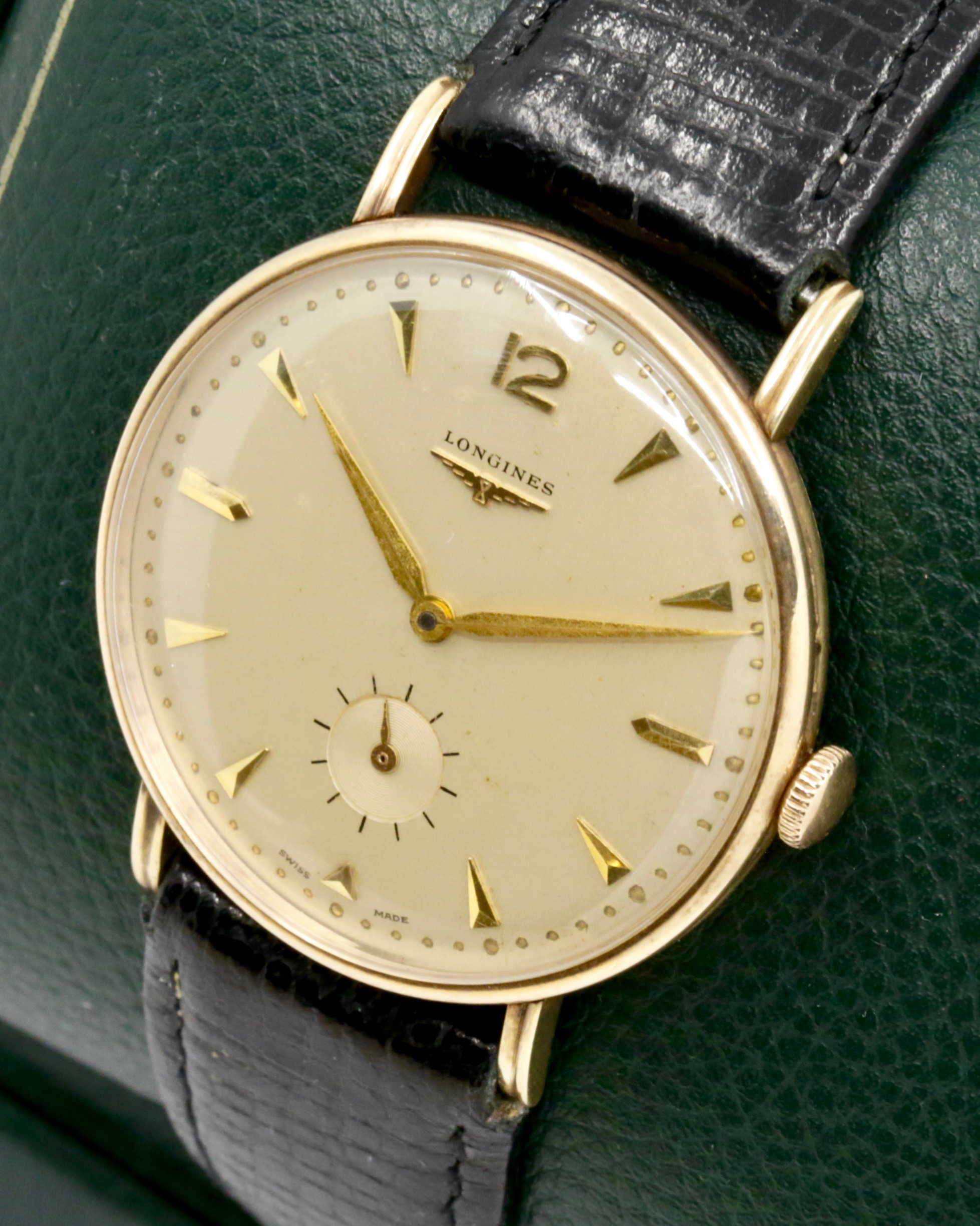 Longines gents 0.375ct rose gold, manual winding calibre 27M with 17 jewels, just traded !!! as traded $600.00 + GST. - Image 2