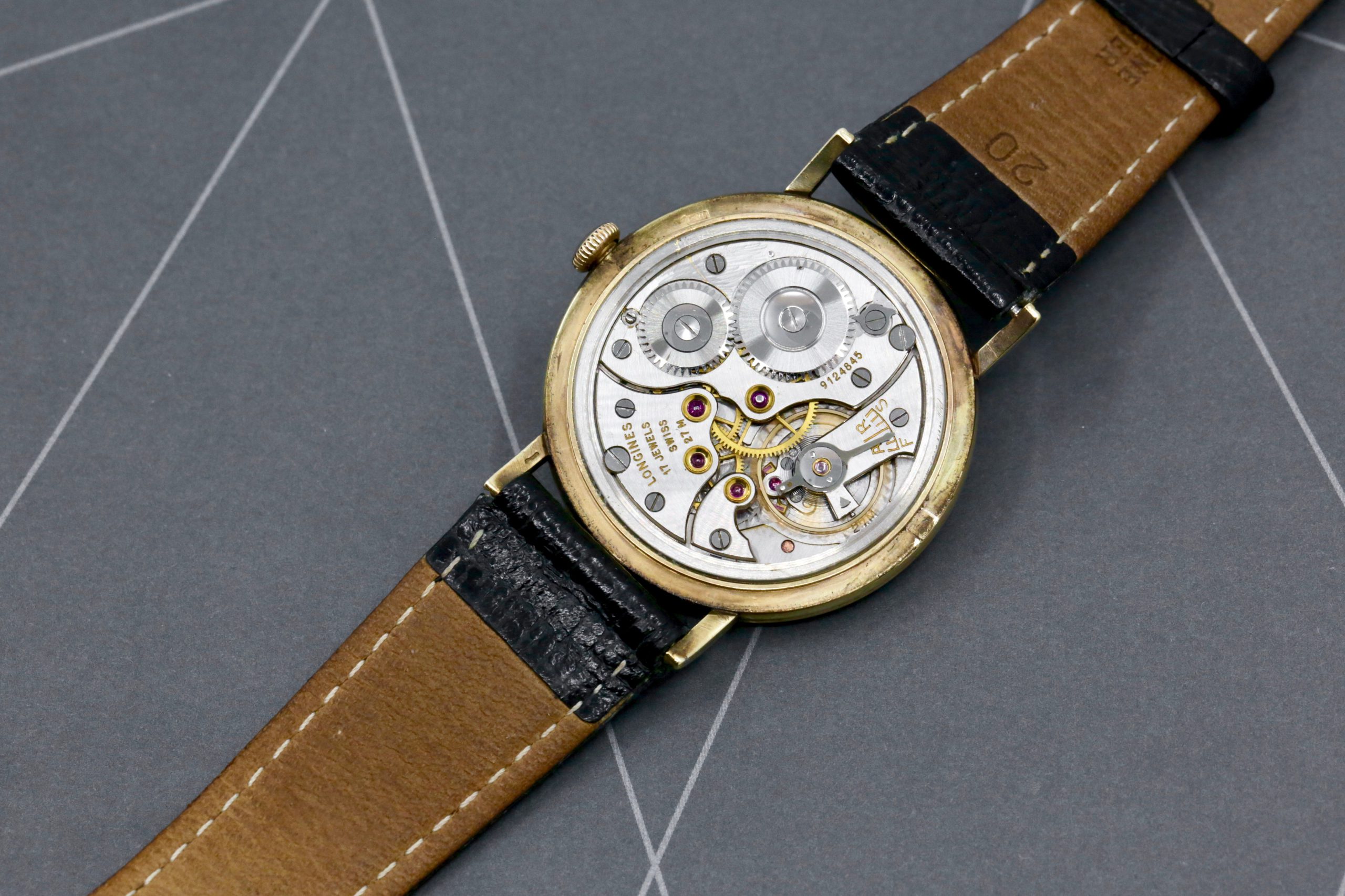 Longines gents 0.375ct rose gold, manual winding calibre 27M with 17 jewels, just traded !!! as traded $600.00 + GST. - Image 5