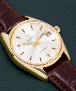 Omega Seamaster Automatic with Date, Gold Capped Case, Silver Index Dial, on Brown Omega Alligator Leather Strap with Omega Tang Buckle, Circa: 1960's - As Traded!! $1,700
