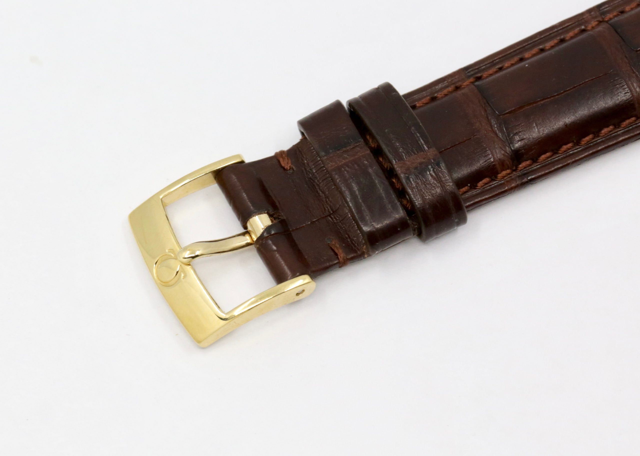 Omega Seamaster Automatic with Date, Gold Capped Case, Silver Index Dial, on Brown Omega Alligator Leather Strap with Omega Tang Buckle, Circa: 1960's - As Traded!! $1,700 - Image 5