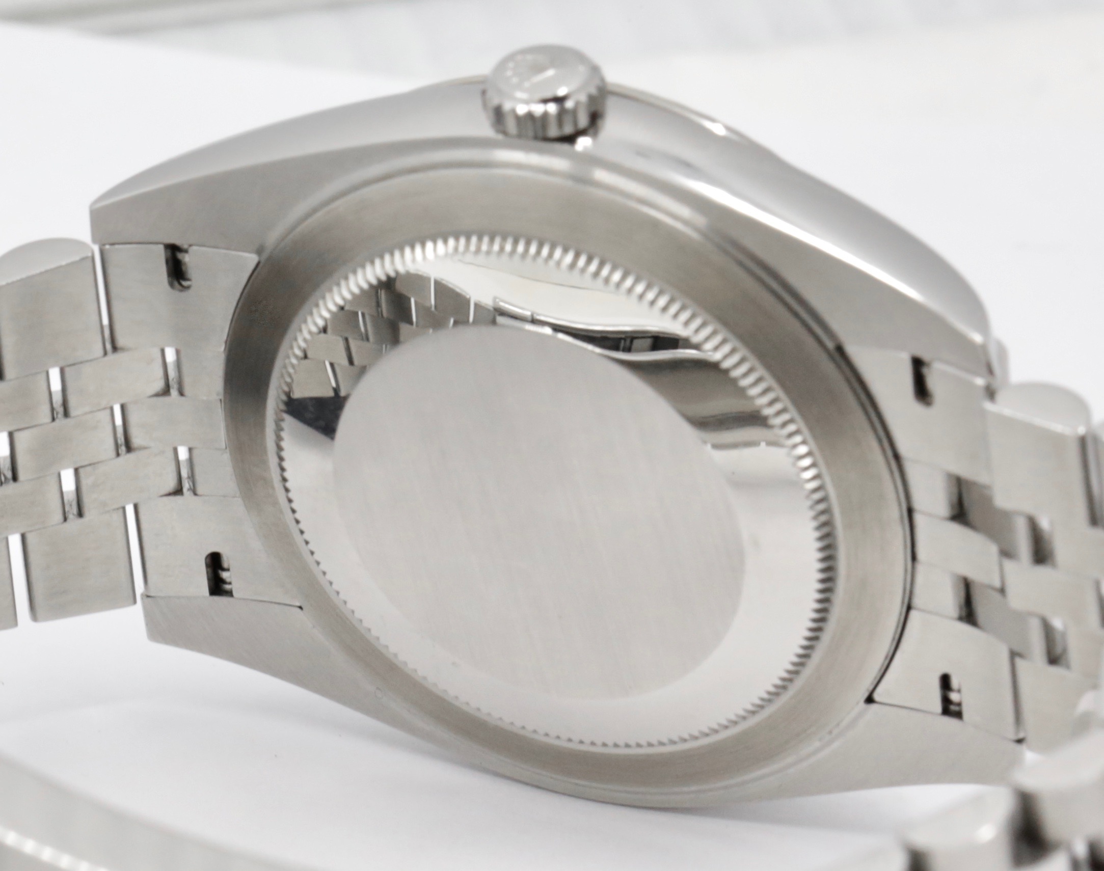 Rolex Datejust 41, Stainless Steel, Factory Set Black Diamond Dial, 18ct White Gold Fluted Bezel, on Stainless Steel Rolex Jubilee Bracelet, Ref. 126334, Circa: 2018, with Box, Books, & Rolex Warranty Card - Image 5
